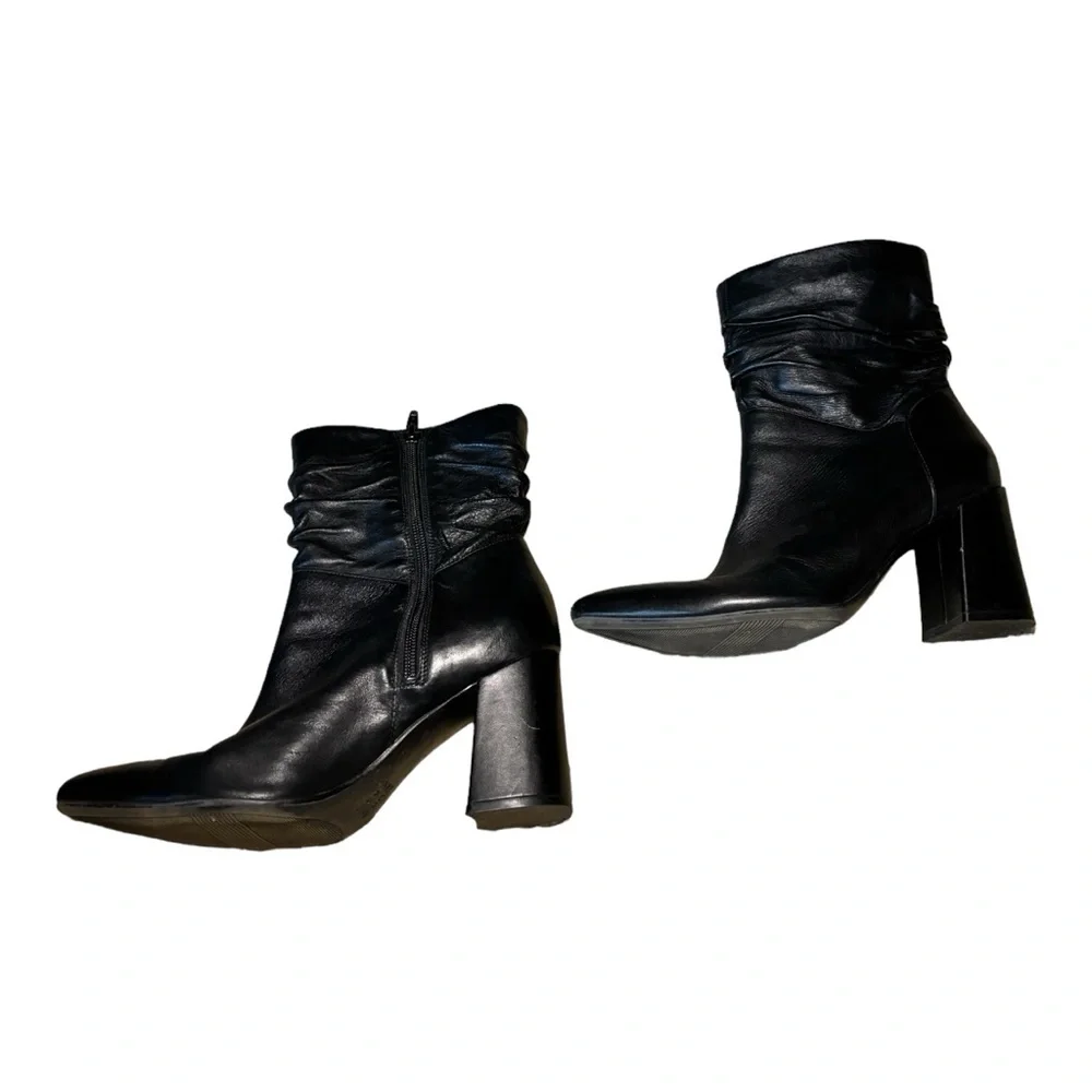 COPY - Naturalizer Hollace slouchy leather chunky ankle booties - Picture 5 of 6